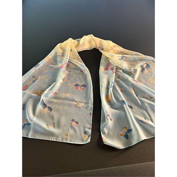 Pastel Butterfly Scarf NWOT - Picture 2 of 5